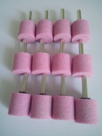 6*25*25高级 带柄砂轮 火石仔 磨头 (颜色为 粉.蓝.白.棕.青)