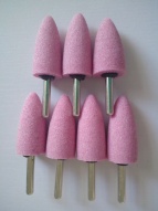 6*22*45高级 带柄砂轮 火石仔 磨头 (颜色为 粉.蓝.白)