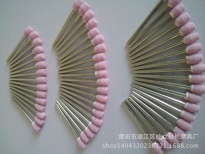 6*7*2.34 2.34柄 高级 带柄砂轮 火石仔 磨头 (颜色为 粉.蓝.白)